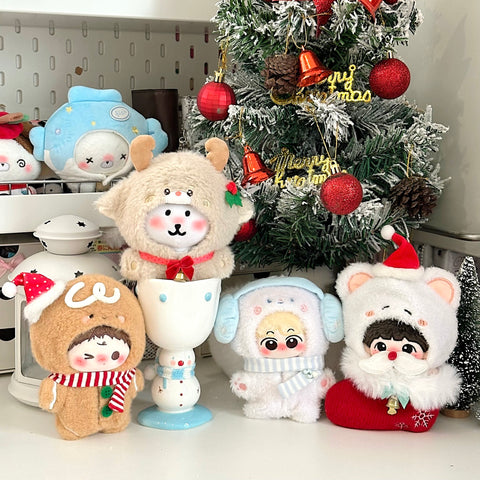 ［ぬい服］10cm 無属性 ぬいぐるみ用 お洋服【圣诞】