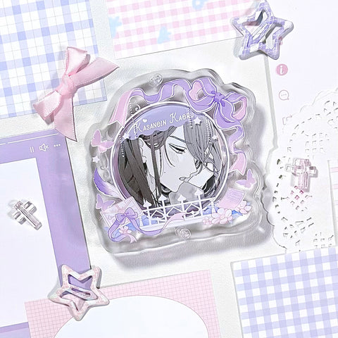 ［推し活グッズ］缶バッジ用アクリルフレーム 58mm【W7DGND】