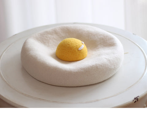 ［ファッション］焼き卵 ベレー帽【6T0XU4】