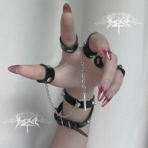 ［ファッション］サブカル ゴシック スカル ブレスレット【E5KSD0】