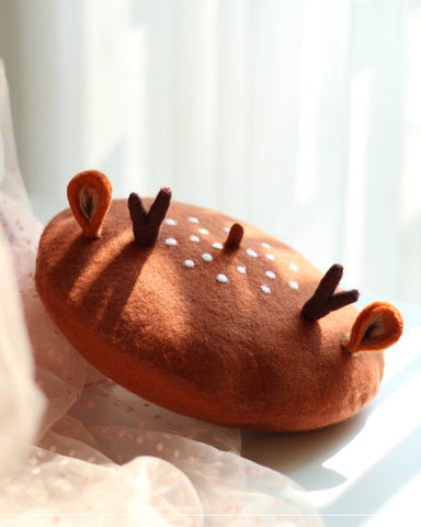 ［ファッション］シカ ベレー帽【H6P2GZ】