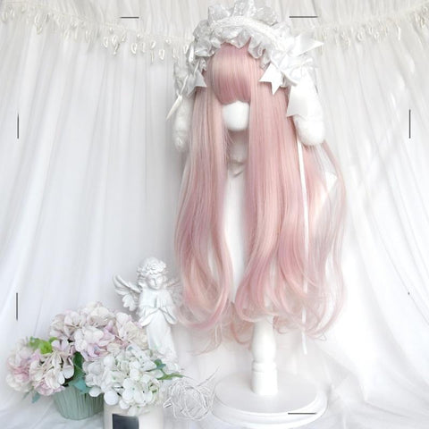 ［ウィッグ］ゴスロリ ピンク ロングストレート【粉芭蕾】