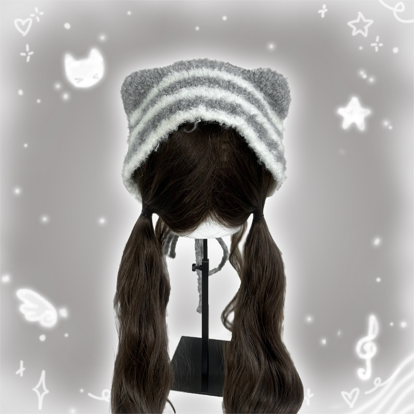 もぐ ※プロフィール読んでください！様オーダー　猫耳ニット帽 もぐ ※プロフィール読んでください！様オーダー 猫耳ニット帽