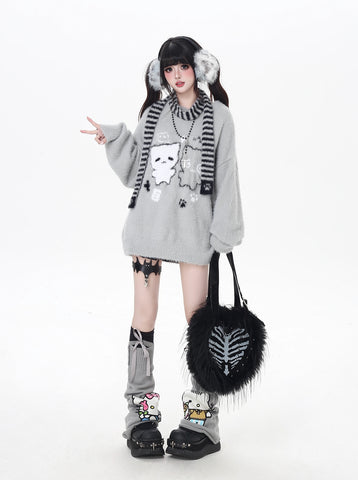 ［ファッション］ワックスクルーネックルーズトップス【HIJ79P】