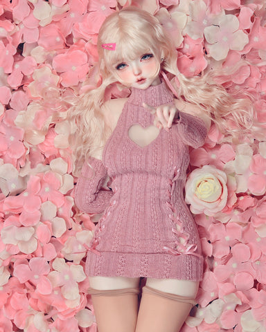 ［BJD服］1/4 1/3 ドール用 衣装セット ニットワンピース【2C13YG】