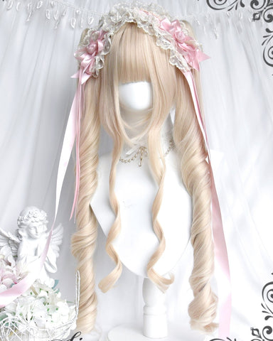 ［ウィッグ］ゴスロリ ツインテール 巻き髪【游乐园】