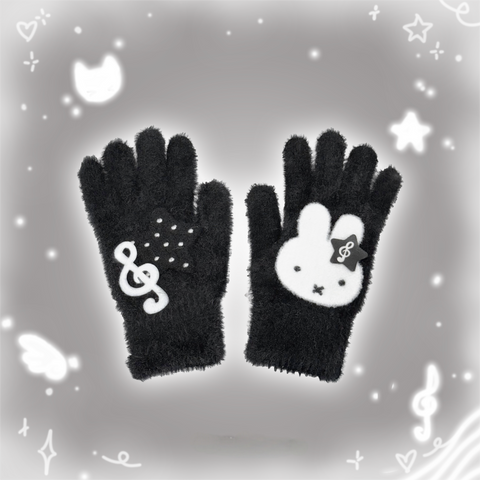 ［ファッション］ニット イヤーマフ 手袋【V8MQHP】