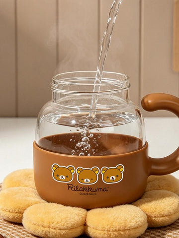 ［キャラグッズ］リラックマ 正規品 ボトル ガラス 780ml【QT1W59】
