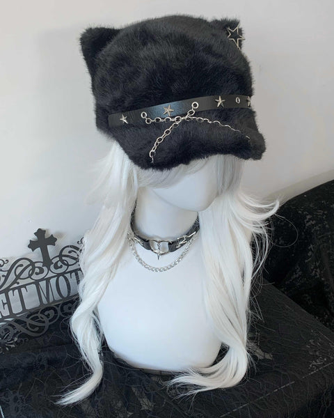 ファッション］猫耳 ファーハット【0QZ6GS】 – candymoon