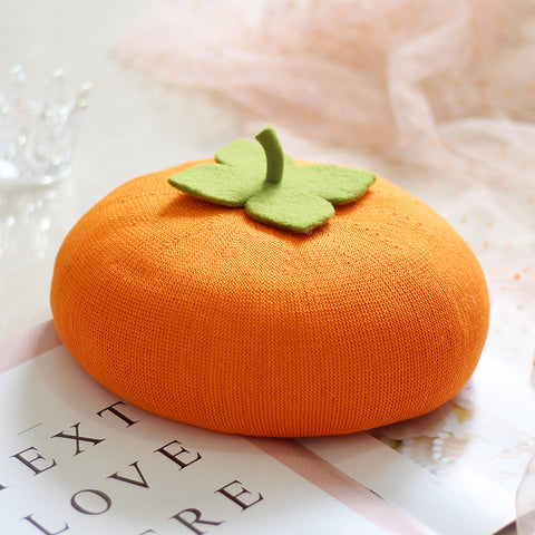 ［ファッション］柿 ベレー帽【49BU5L】