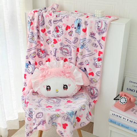 [サンリオ］マイメロディ＆ピアノ カー用品 車 クッションセット【KWT2PA】