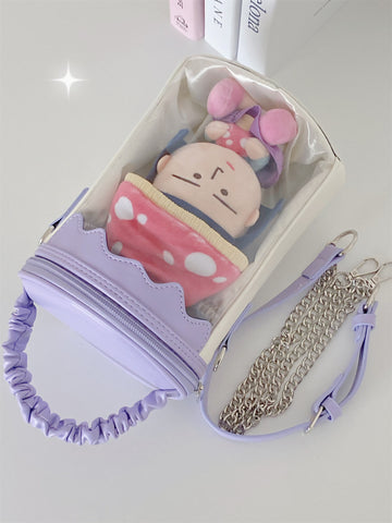 ［推し活グッズ］10/15cm ぬいぐるみ用 痛バッグ ショルダーバッグ【QGD9LR】