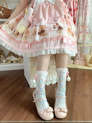 ［ファッション］ロリータ クルー丈ソックス 靴下【ZUS81S】