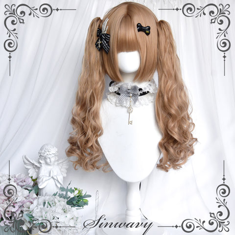 ［ウィッグ］ゴスロリ ツインテール 巻き髪【狂想星】