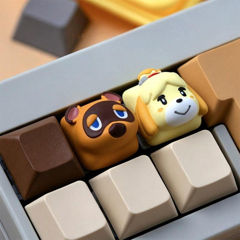 ［メカニカルキーボード］どうぶつの森 キーキャップ【5RTWO8】