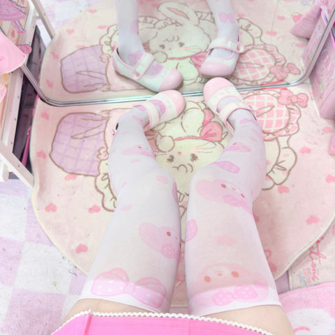 ［ファッション］サンリオ ボンボンリボン  オーバーニーソックス 靴下【3G6ZKY】