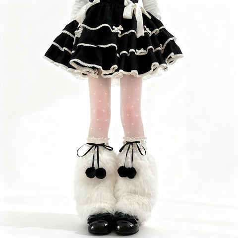 ［ファッション］ファーレッグウォーマー 靴下【JH3GZH】