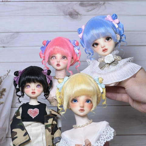 ［BJD小物］1/3 1/4 1/6 1/8 1/12 ドール用ウィッグ【9GSCZ7】