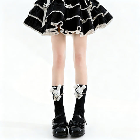 ［ファッション］マスコット クルー丈ソックス 靴下【ULYV7D】