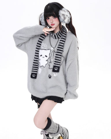 ［ファッション］ワックスクルーネックルーズトップス【HIJ79P】