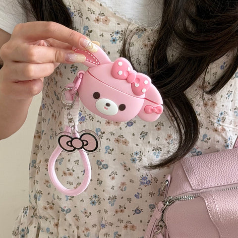 ［サンリオ ］ボンボンリボ イヤホンケース Airpods Pro 1/2/3/4【UWRKO8】