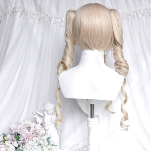 ［ウィッグ］ゴスロリ ツインテール 巻き髪【油画】