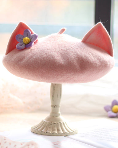 ［ファッション］狐 ベレー帽【M2Q51D】