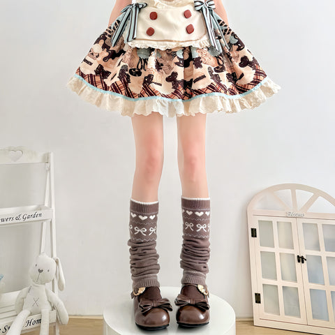 ［ファッション］ロリータ ニットレッグウォーマー 靴下【T6KN93】