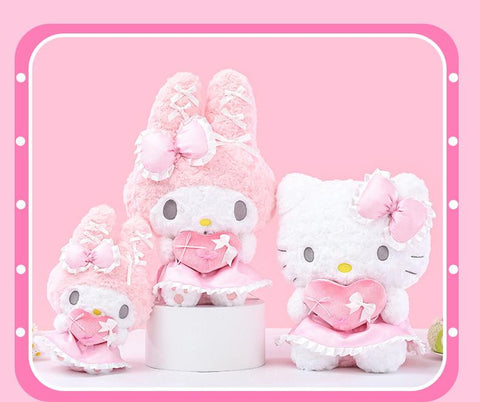 ［サンリオ］正規品 マイメロディ&ハローキティ ぬいぐるみ 【8D2GFG】