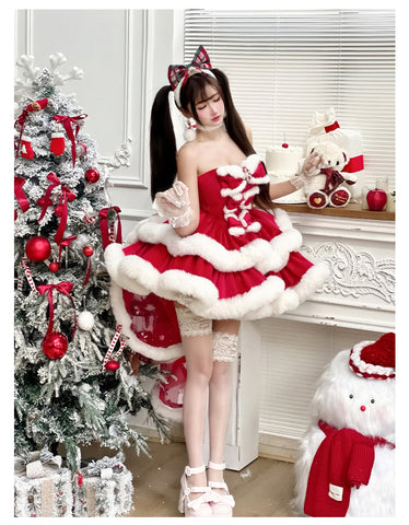 ［ファッション］ウサ耳ファーケープ＋ワンピース【GQ4W9Q】