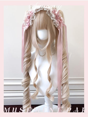 ［ウィッグ］ゴスロリ ツインテール 巻き髪【游乐园】