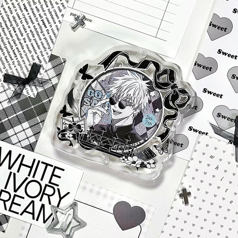 ［推し活グッズ］缶バッジ用アクリルフレーム 58mm【W7DGND】