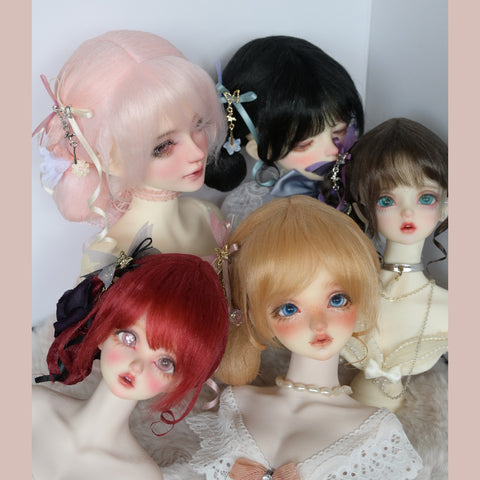 ［BJD小物］1/3 1/4 1/6 1/8 1/12 ドール用ウィッグ【0SSRCQ】