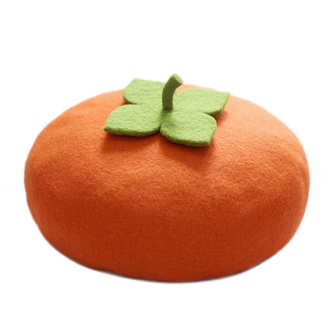 ［ファッション］柿 ベレー帽【49BU5L】