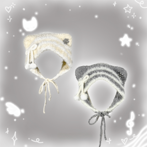 ［ファッション］サブカル 猫耳 ニット 帽子【5Z38JQ】