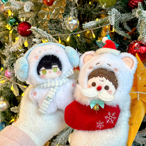 ［ぬい服］10cm 無属性 ぬいぐるみ用 お洋服【圣诞】