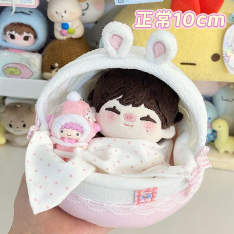 ［ぬい小物］10cm 無属性 ぬいぐるみ用 ベビーバスケット【摇篮】
