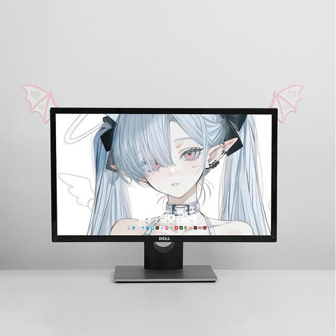 ［メカニカルキーボード］ターモニター 装飾 悪魔の翼【QXFVGW】