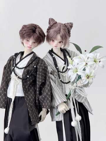 ［BJD服］70cm 1/4 ドール用 衣装セット【寂百合】