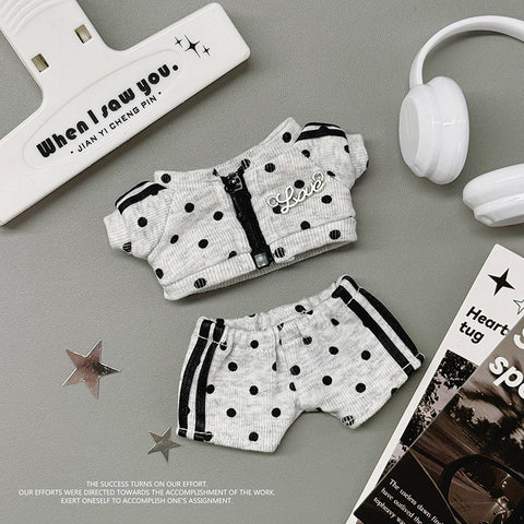 ［ぬい服］10cm 無属性 ぬいぐるみ用 お洋服【波点】