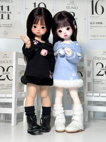 ［BJD服］1/6 1/4 ドール用 ワンピース【猫步】