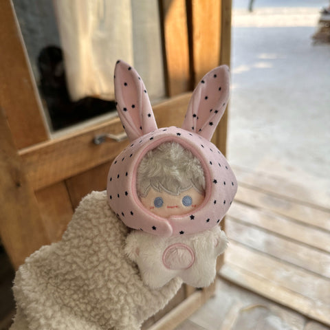［ぬい服］10cm 無属性 ぬいぐるみ用 お洋服【兔耳】