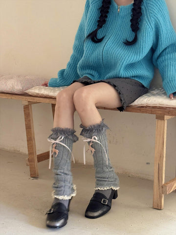 ［靴下］ロリータ レース レッグウォーマー【04P4UX】