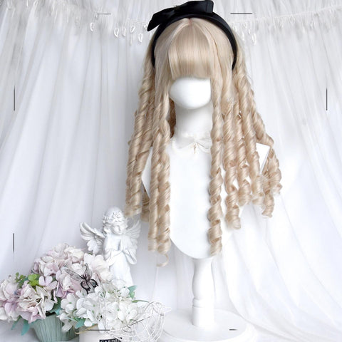［ウィッグ］ゴスロリ 中世ヨーロッパ セミロング 巻き髪【珍奇屋】