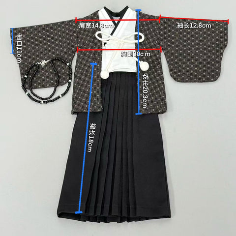 ［BJD服］70cm 1/4 ドール用 衣装セット【寂百合】