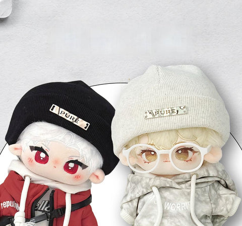 ［ぬい小物］20cm 無属性 ぬいぐるみ用 ニットキャップ【帽子】