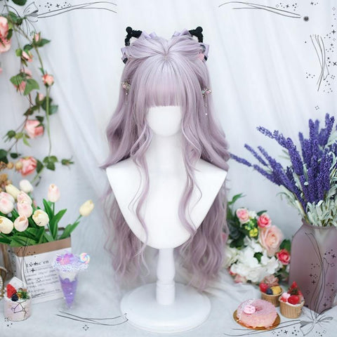 ［ウィッグ］地雷系 巻き髪 ロングカール【芋泥】