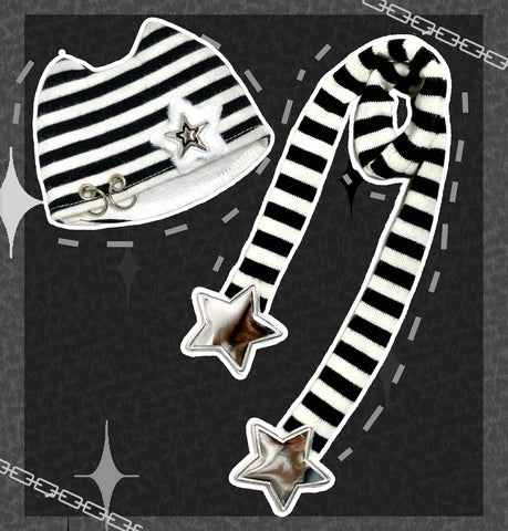 ［BJD服］1/4 ドール用 衣装セット【黑白】