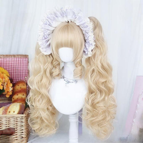 ［ウィッグ］ゴスロリ ツインテール 巻き髪【绮梦】