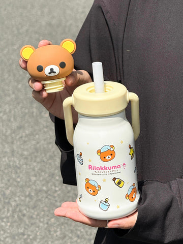 ［キャラグッズ］リラックマ 正規品 ボトル 保温保冷 450ml【ZKRU07】
